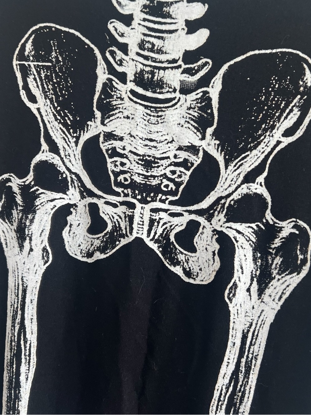Iron Fist Black Skull Pelvis Graphic Pencil Skirt - Picture 2 of 4